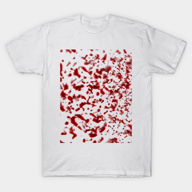 Blood Spatter T-Shirt by BlakCircleGirl